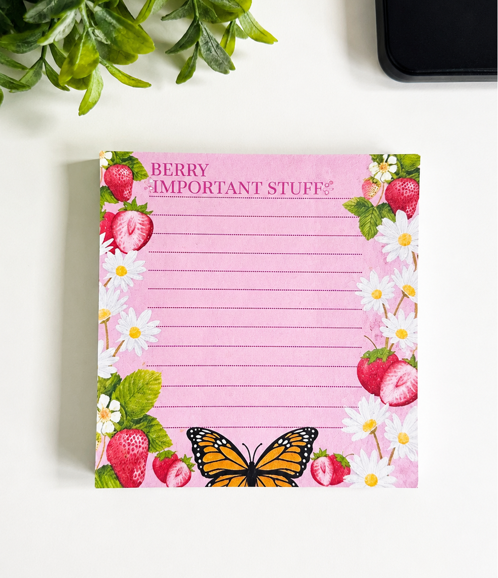 Berry Important Mini Notes Pad