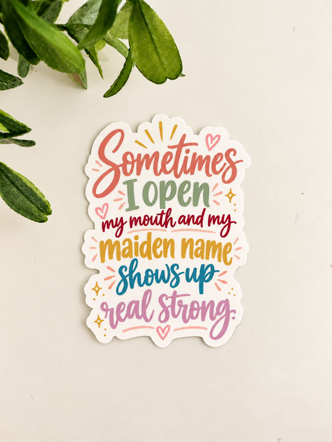 Sometimes I Open My Mouth Sticker