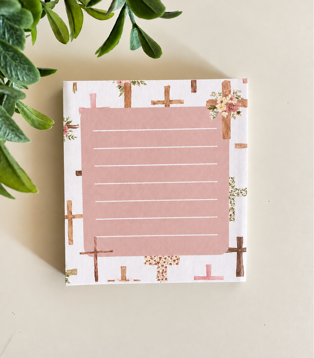 Crosses & Florals Mini Notepad