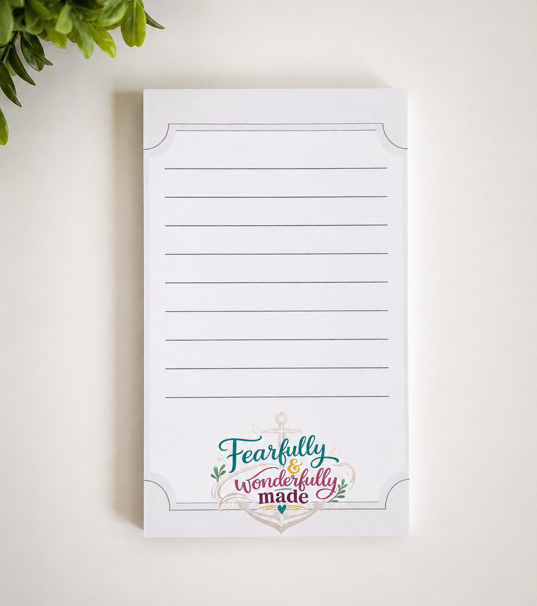 Fearfully & Wonderfully Made Notepad