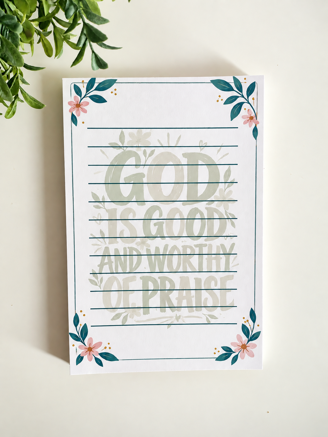 God Is Good Notepad