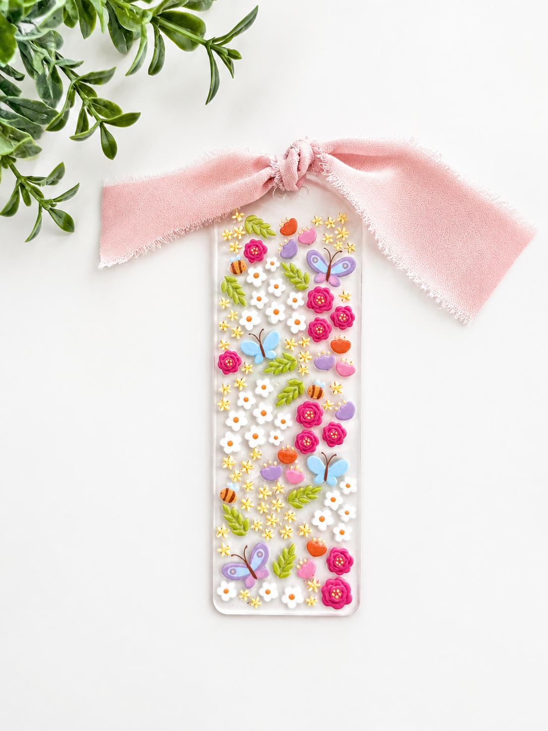 Butterfly Garden Acrylic Bookmark