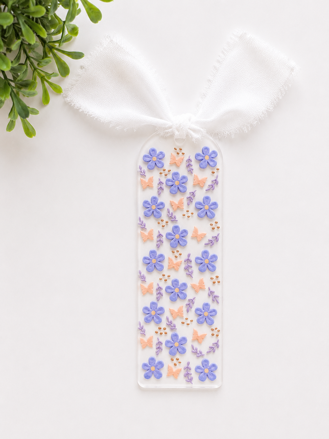 Periwinkle Bloom Acrylic Bookmark