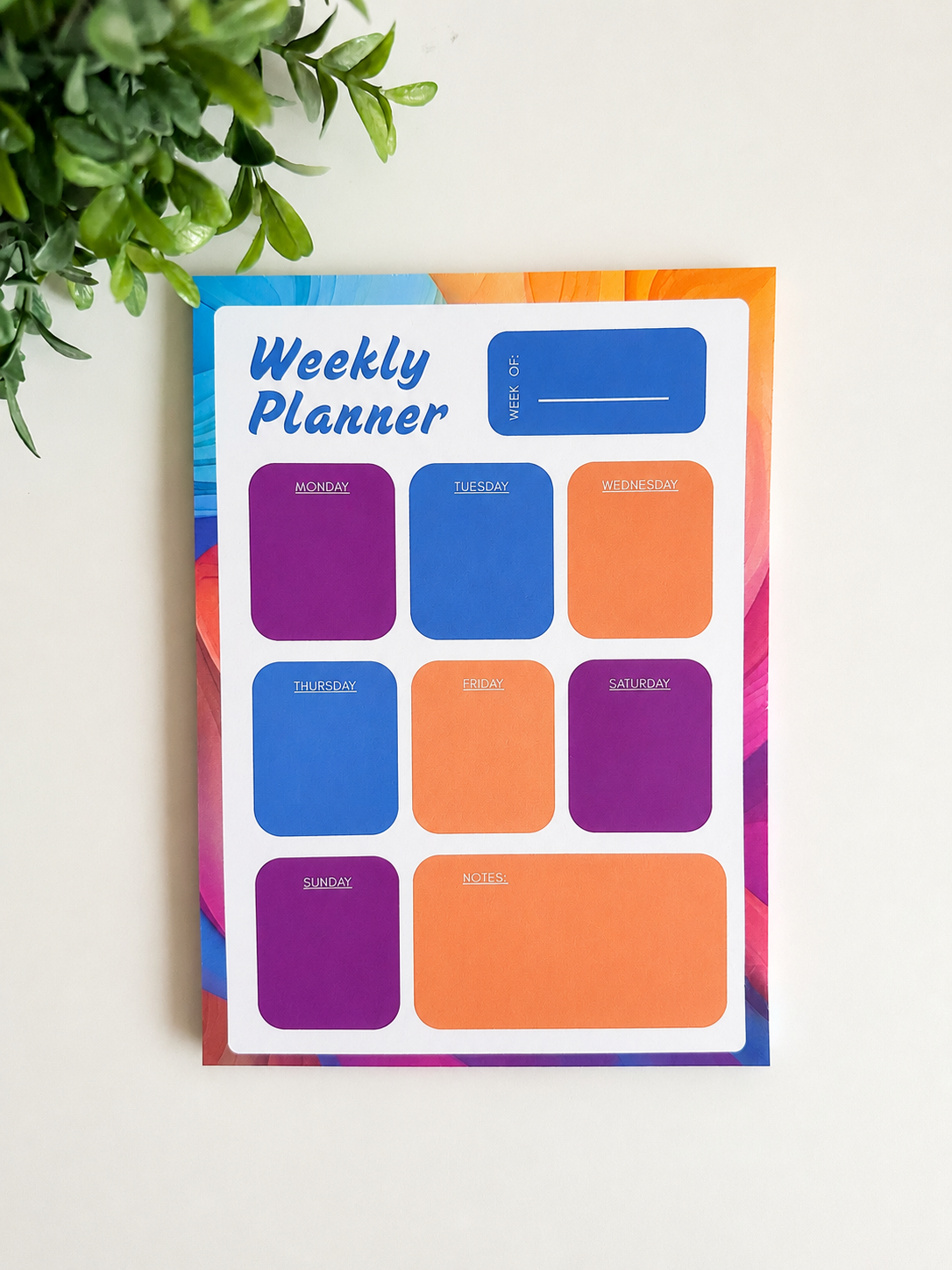 Weekly Planner Notepad