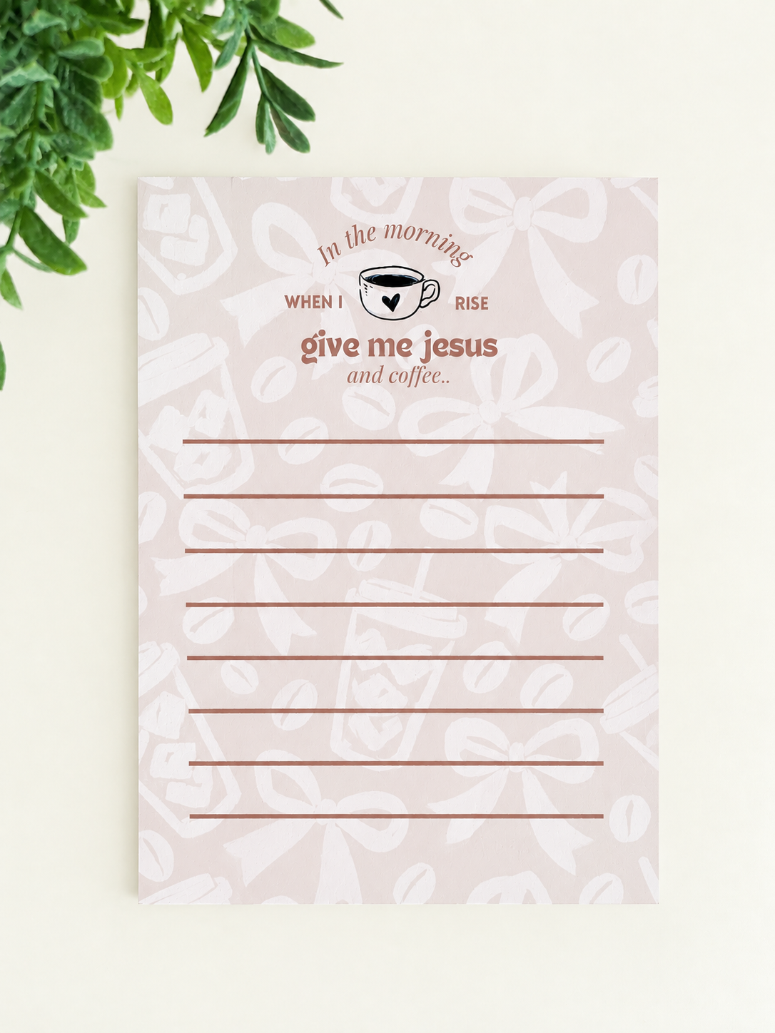 Jesus & Coffee Notepad