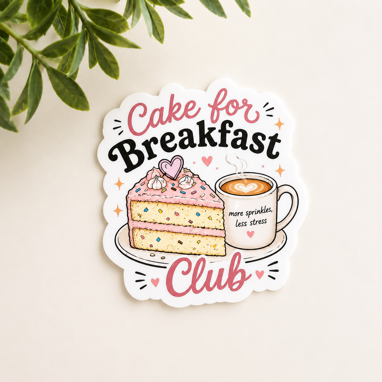 Cake for Breakfast Club Sticker