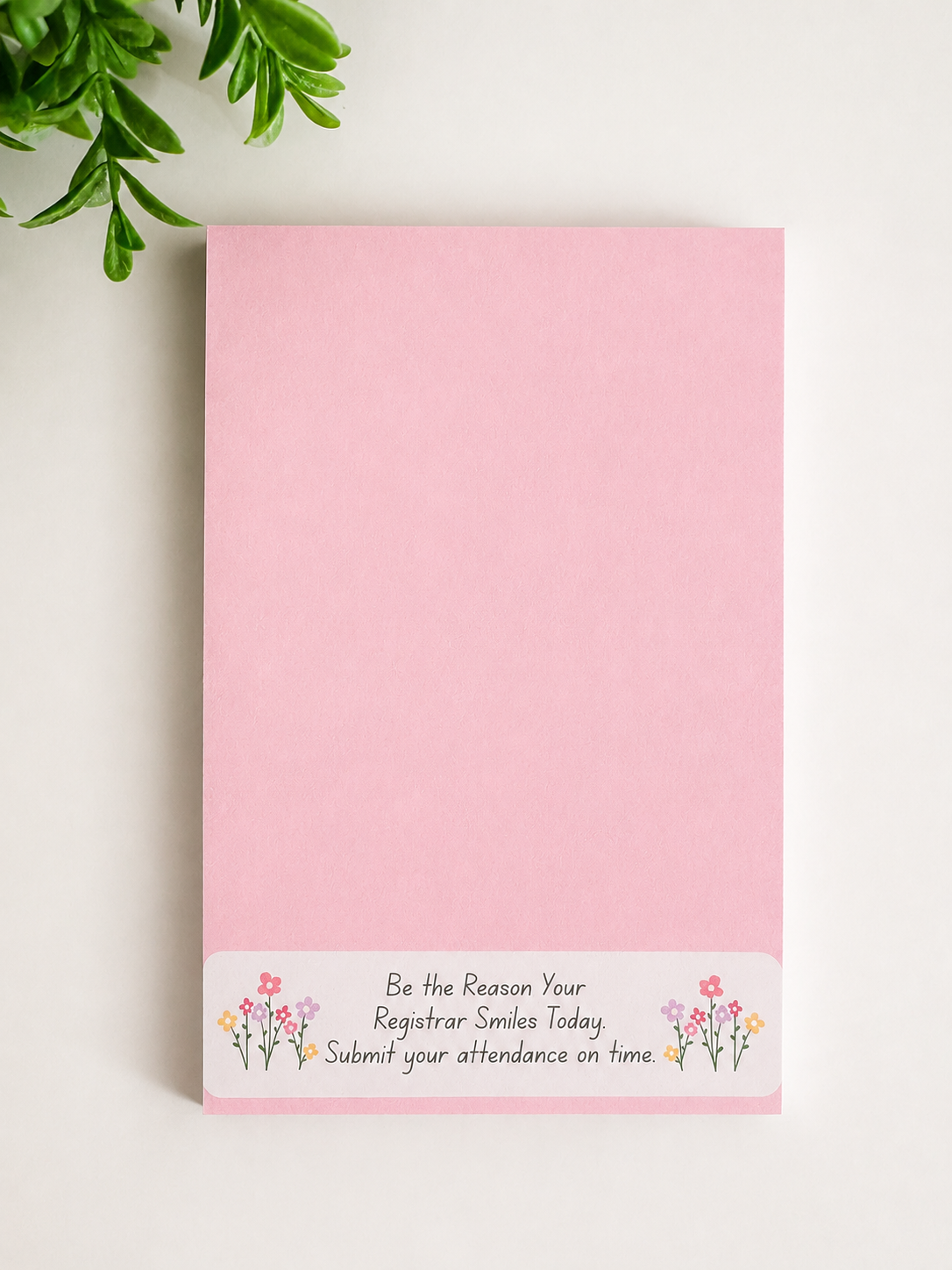 Registrar Smiles Notepad