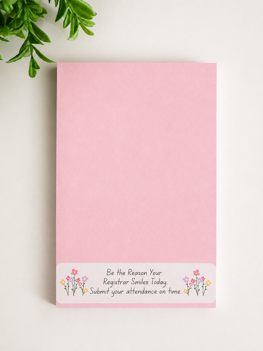 Registrar Smiles Notepad