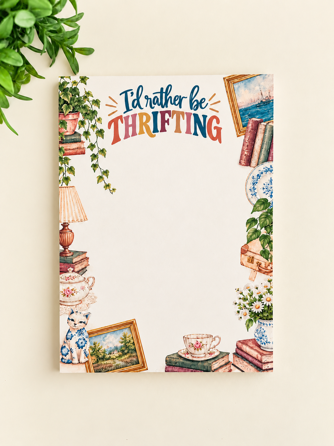 I’d Rather Be Thrifting Notepad