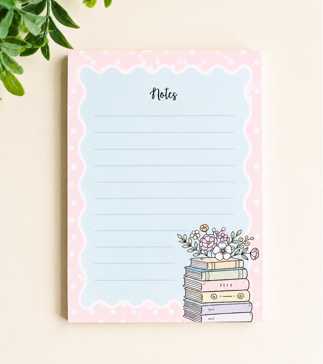 Booked & Busy Notepad