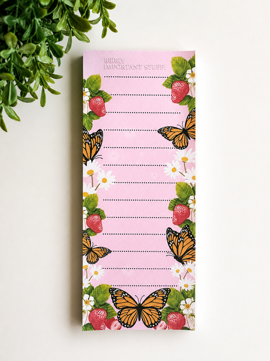 Berry Important Stuff Notepad