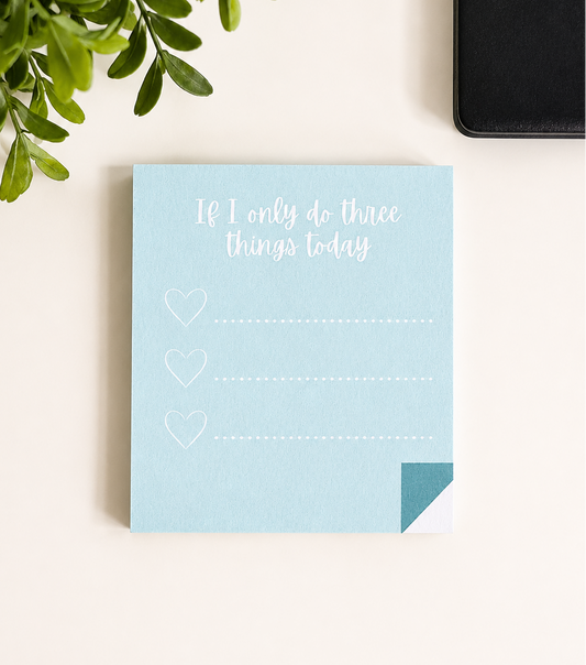 Three Things Today Mini Notes Pad