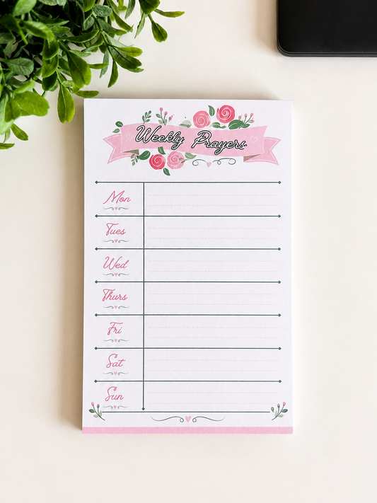 Weekly Prayers Notepad