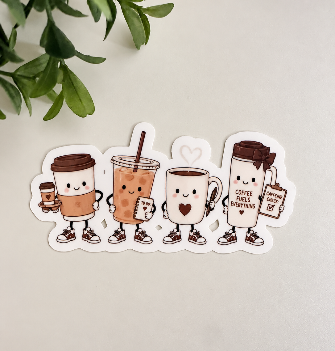 Coffee Crew Sticker