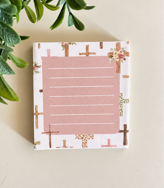 Crosses & Florals Mini Notepad