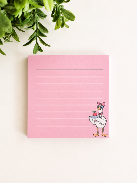 Teacher Goose Mini Notepad