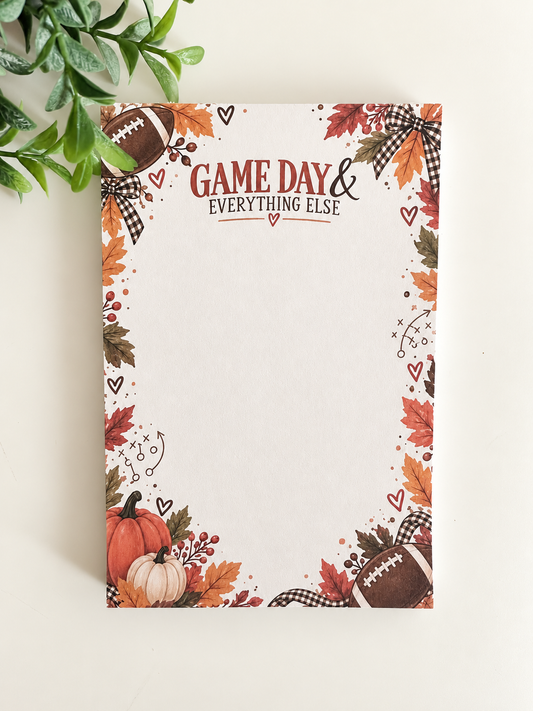 Game Day & Everything Else Notepad