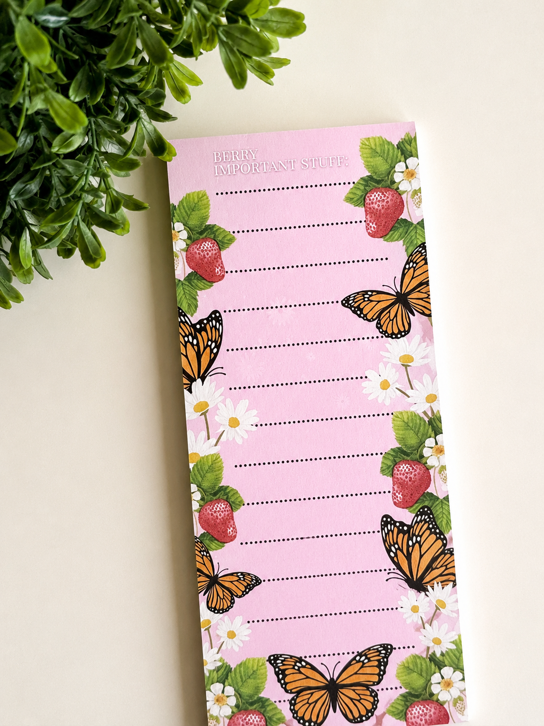 Berry Important Stuff Notepad