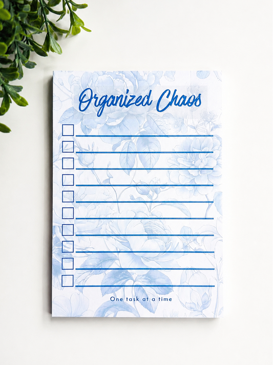 Organized Chaos Checklist Pad