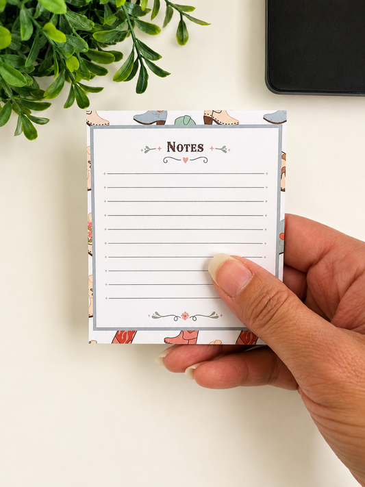 Boot Scootin’ Notes Mini Pad