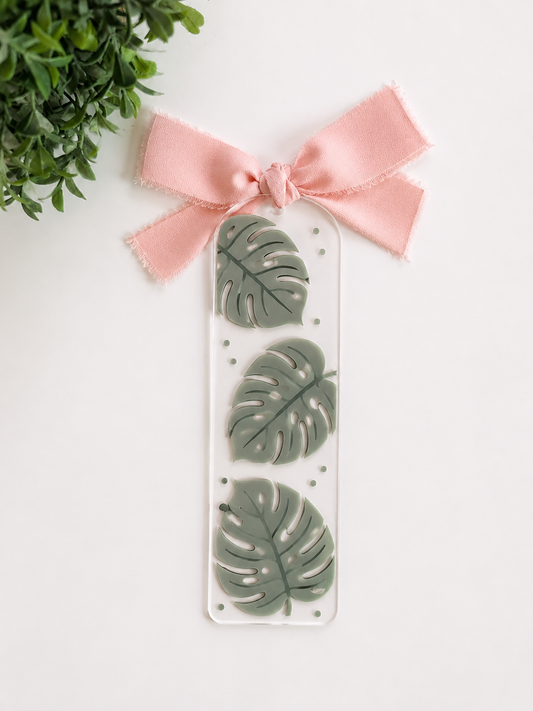 Coastal Palm Acrylic Bookmark