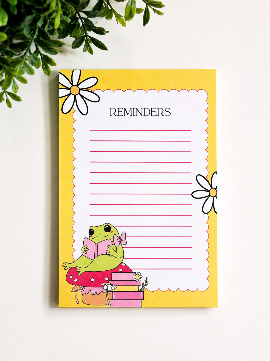 Book Frog Reminder Pad