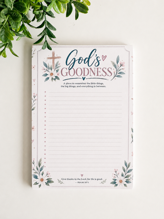 God’s Goodness Notepad