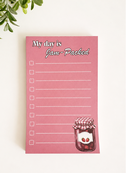 My Day is Jam Packed Notepad