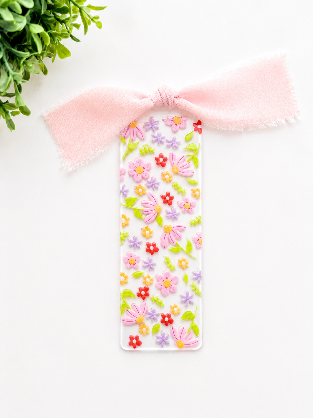 Meadow Bloom Acrylic Bookmark