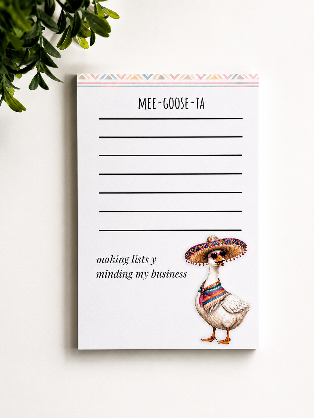Mee-Goose-Ta List Pad