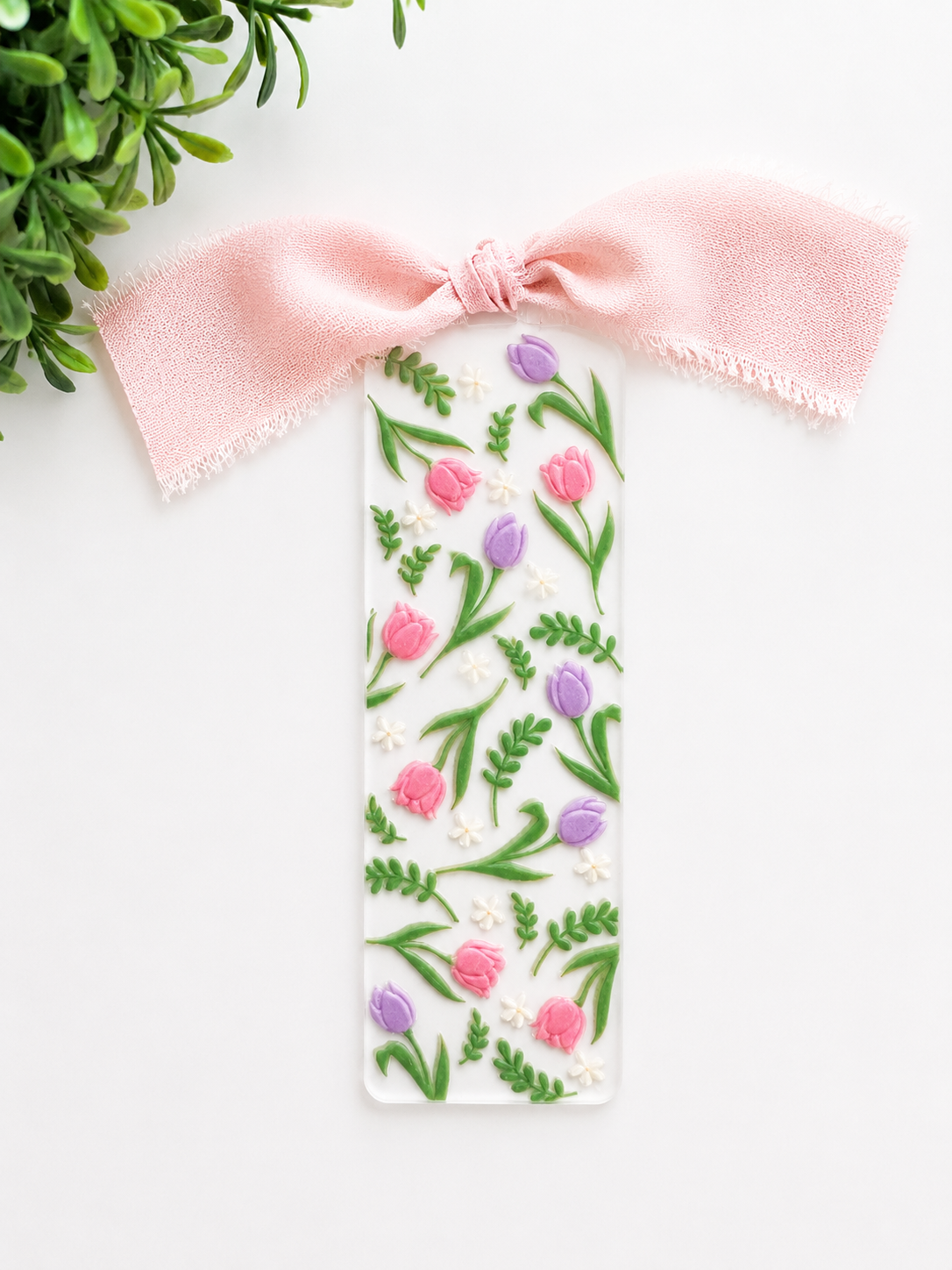 Tulip Garden Acrylic Bookmark