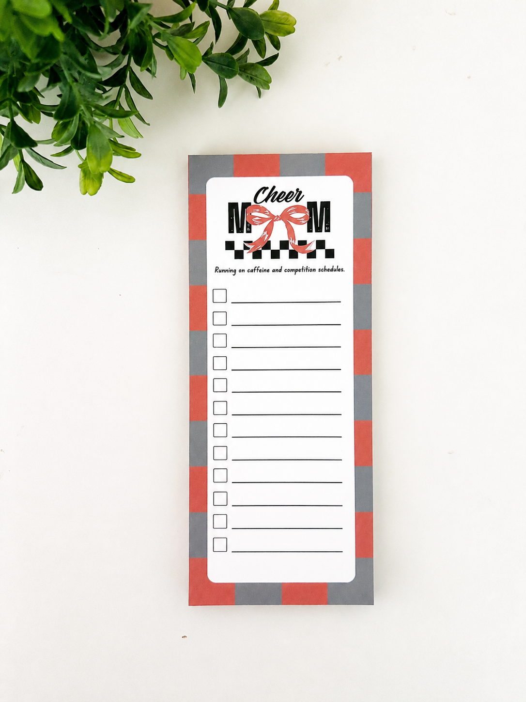 Cheer Mom Checklist Notepad