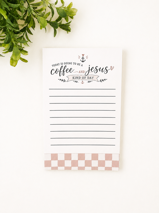 Coffee & Jesus Notepad