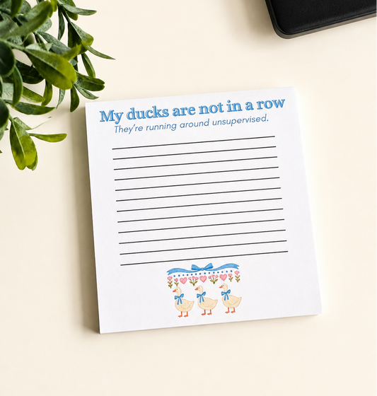 My Ducks Mini Notes Pad