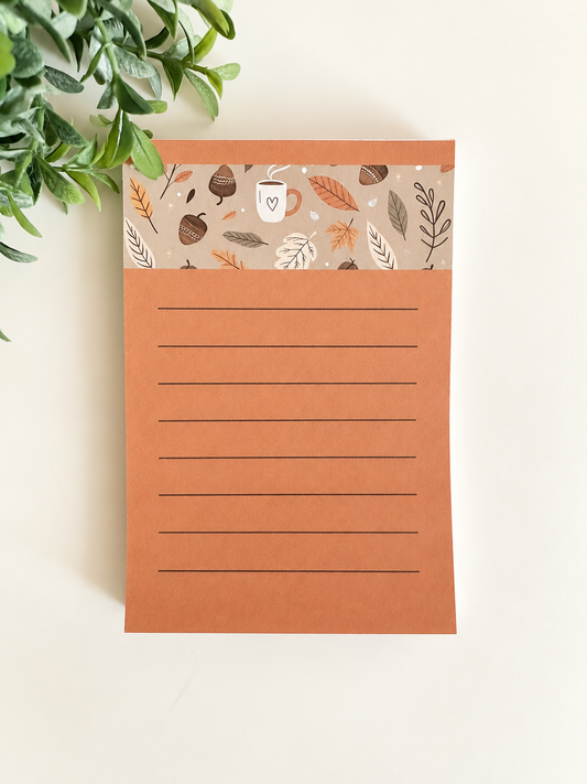 Fall Cozy Notes Notepad